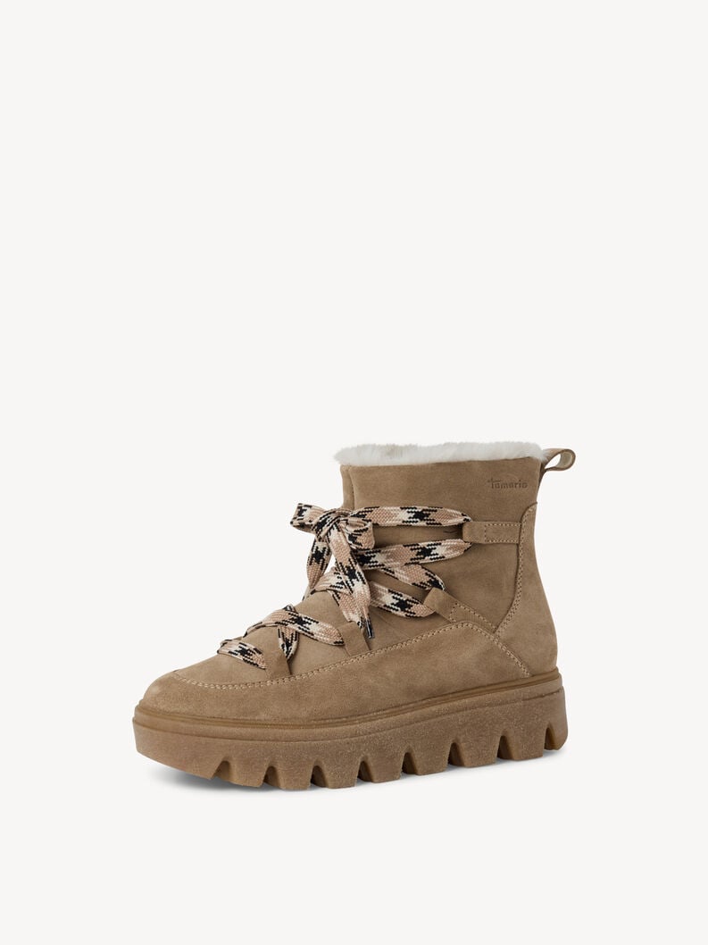 cuir chausson - beige doublure chaude 1-26274-45-400 acheter tamaris bottines en ligne