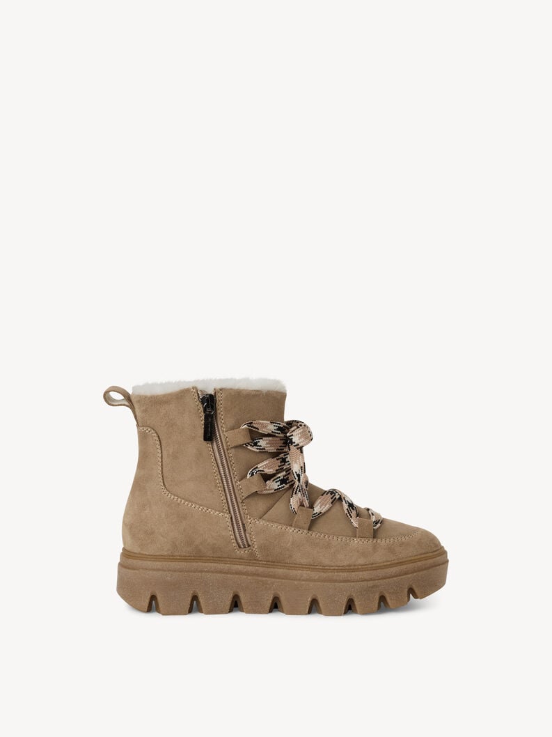 cuir chausson - beige doublure chaude 1-26274-45-400 acheter tamaris bottines en ligne