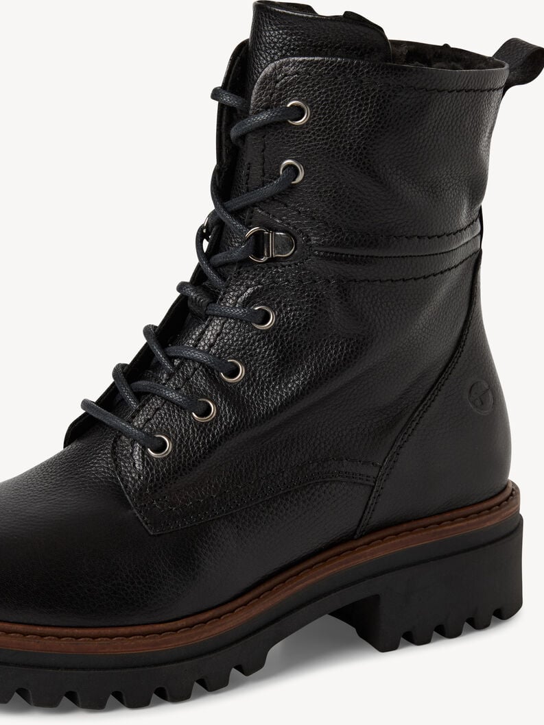 cuir chausson - noir doublure chaude 1-26285-45-003 acheter tamaris bottines en ligne