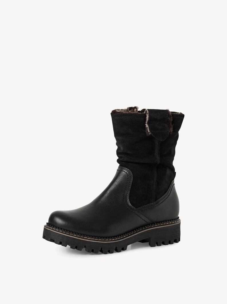 cuir chausson - noir doublure chaude 1-26416-45-001 acheter tamaris bottines en ligne