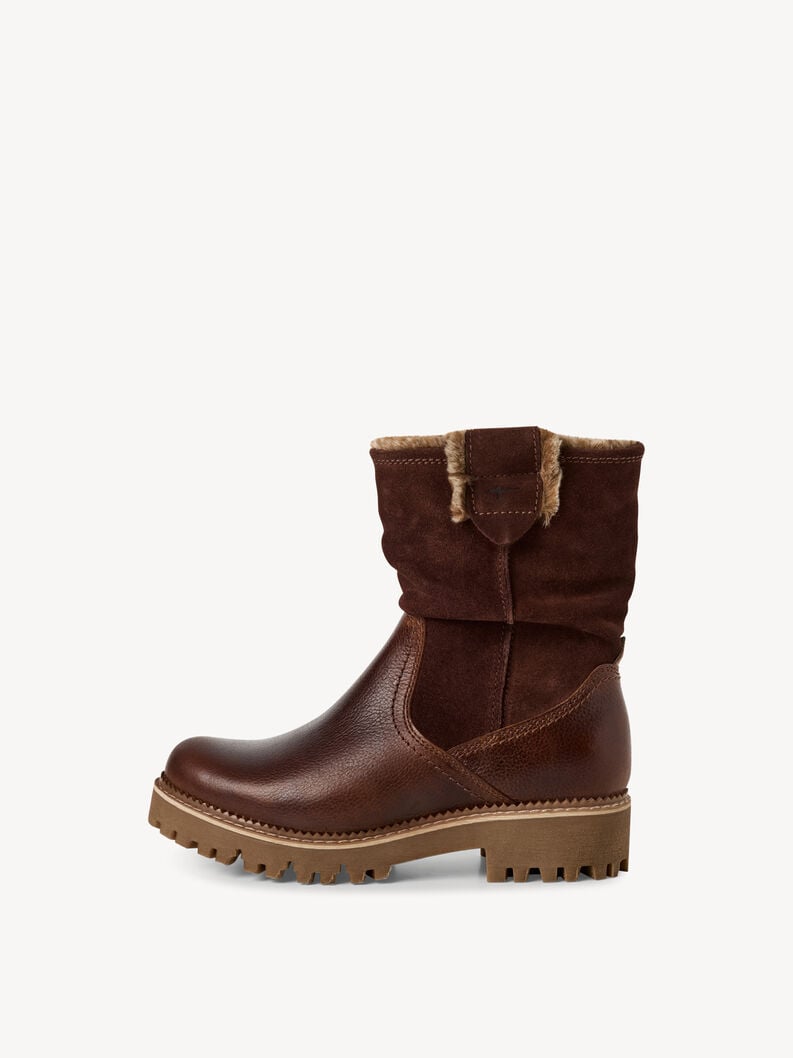 cuir chausson - brun doublure chaude 1-26416-45-305 acheter tamaris bottines en ligne