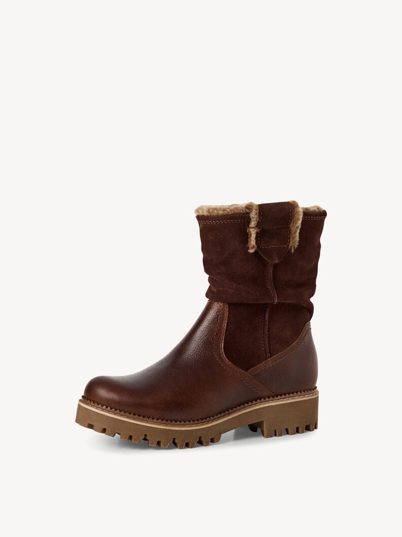cuir chausson - brun doublure chaude 1-26416-45-305 acheter tamaris bottines en ligne