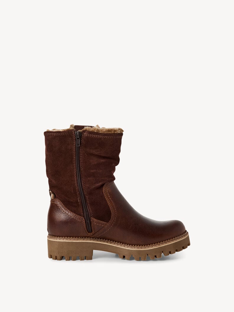 cuir chausson - brun doublure chaude 1-26416-45-305 acheter tamaris bottines en ligne