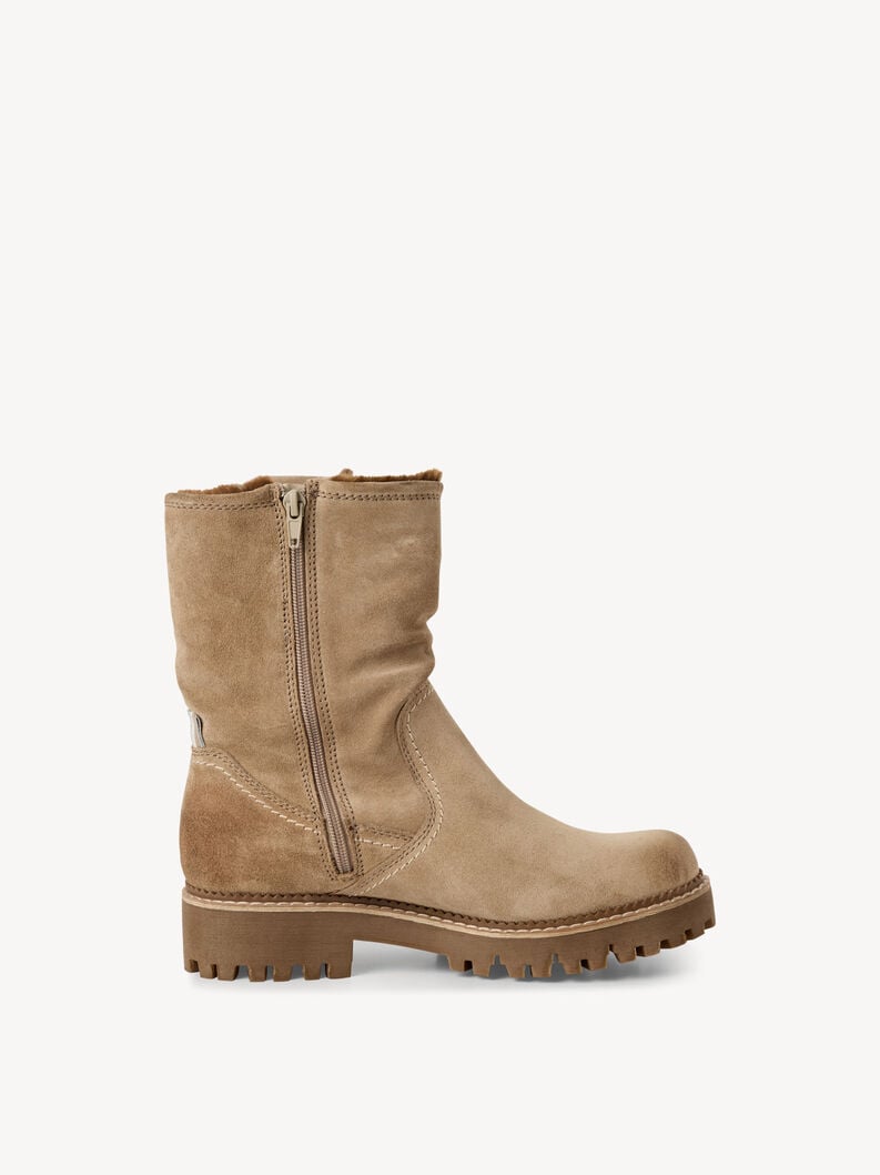 cuir chausson - beige doublure chaude 1-26416-45-400 acheter tamaris bottines en ligne