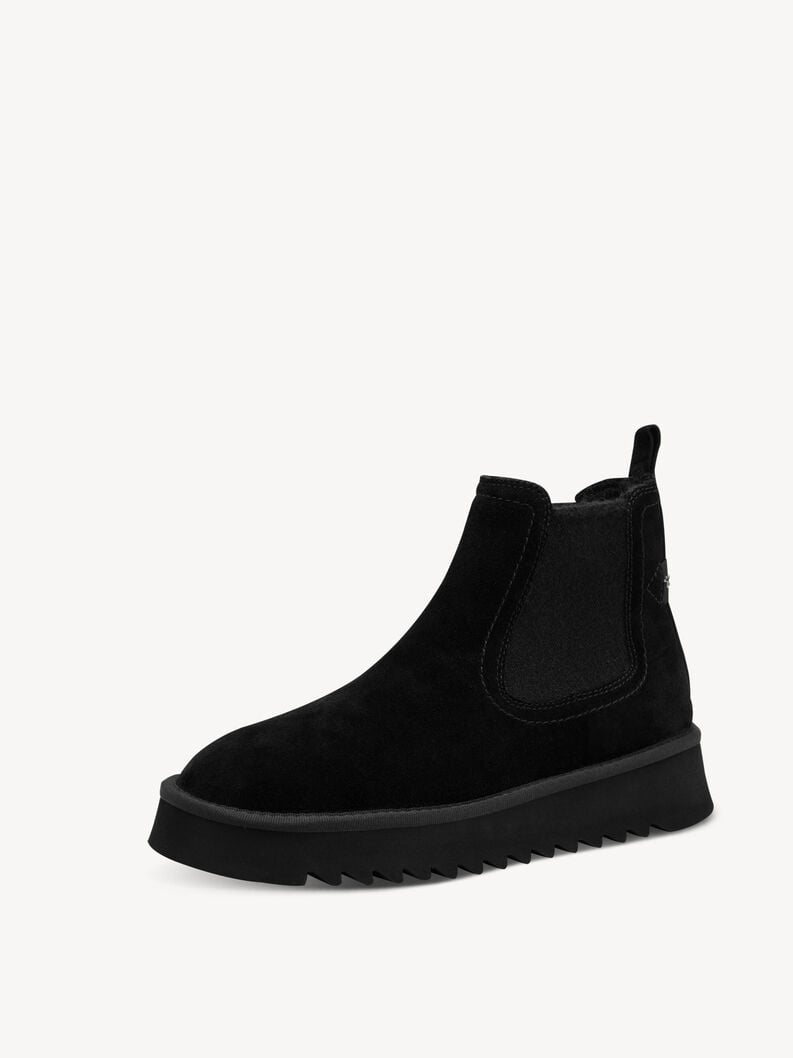 cuir chausson - noir doublure chaude 1-26419-45-001 acheter tamaris bottines en ligne