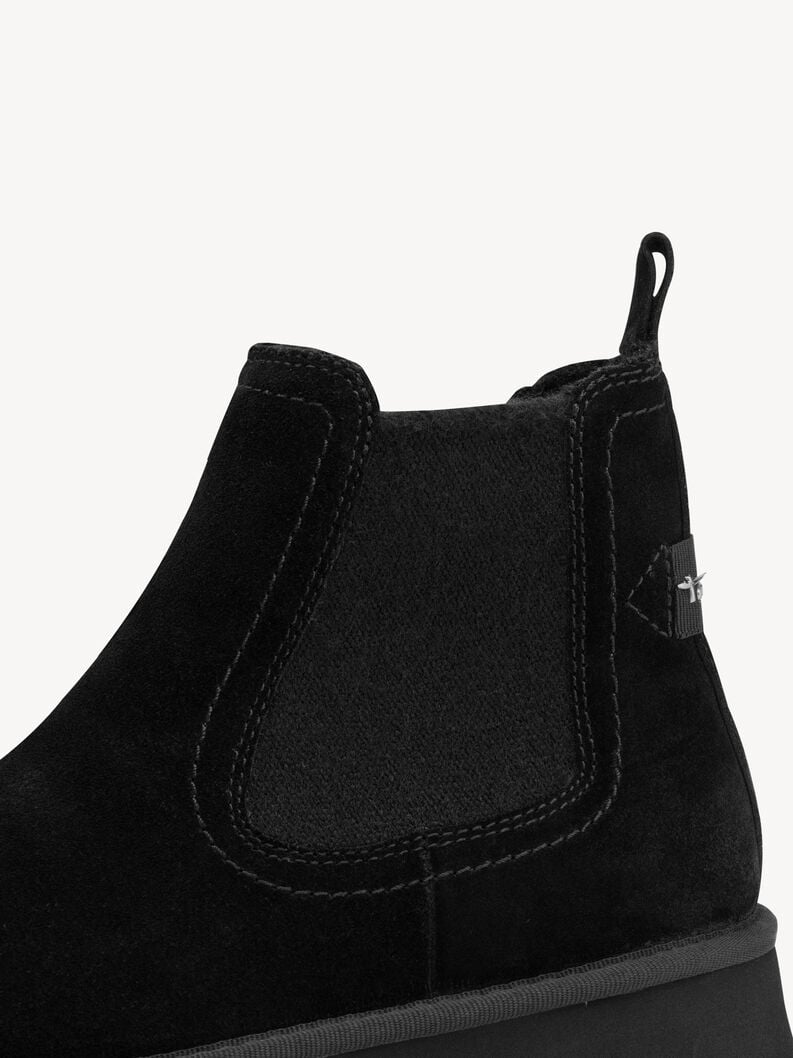 cuir chausson - noir doublure chaude 1-26419-45-001 acheter tamaris bottines en ligne