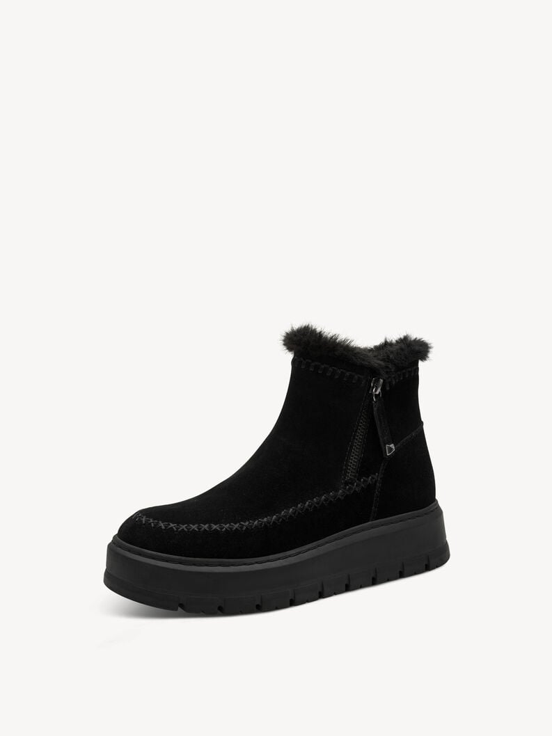 cuir chausson - noir doublure chaude 1-26442-45-001 acheter tamaris bottines en ligne