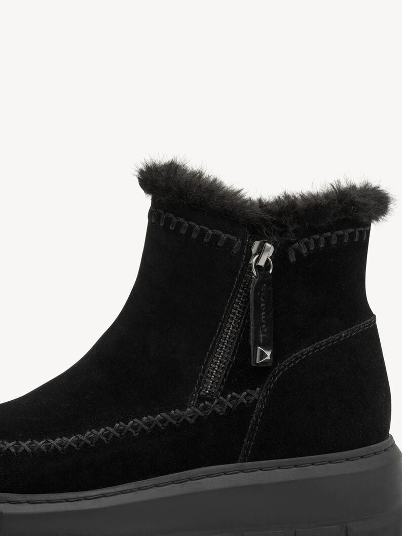 cuir chausson - noir doublure chaude 1-26442-45-001 acheter tamaris bottines en ligne