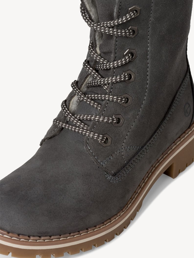 cuir chausson gris - doublure chaude 1-26443-41-214 acheter tamaris bottines en ligne