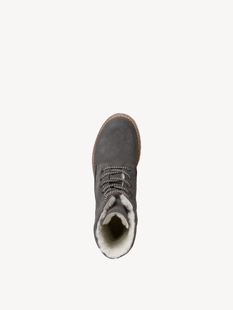 cuir chausson gris - doublure chaude 1-26443-41-214 acheter tamaris bottines en ligne