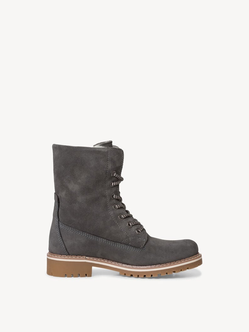 cuir chausson gris - doublure chaude 1-26443-41-214 acheter tamaris bottines en ligne