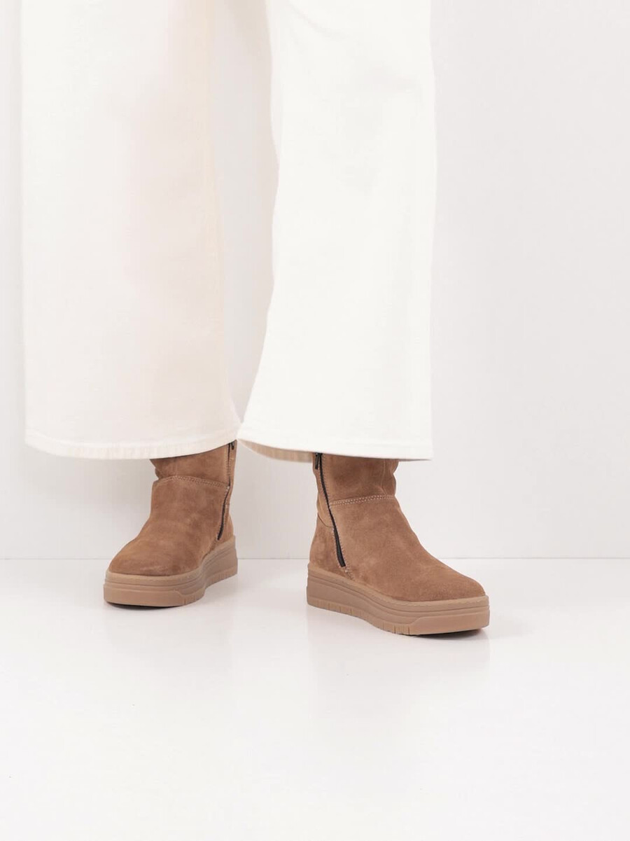 cuir chausson - brun doublure chaude 1-26474-45-300 acheter tamaris bottines en ligne