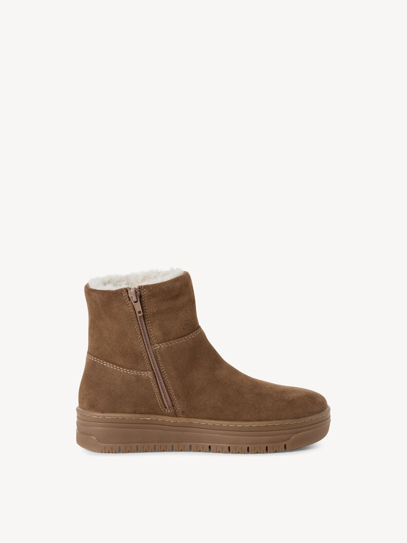 cuir chausson - brun doublure chaude 1-26474-45-300 acheter tamaris bottines en ligne
