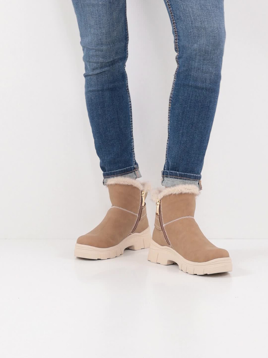 chausson - brun doublure chaude 1-26825-45-310 acheter tamaris bottines en ligne