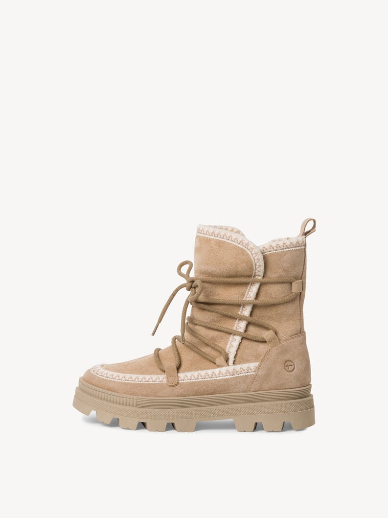 cuir chausson - beige doublure chaude 1-26863-41-400 acheter tamaris bottines en ligne