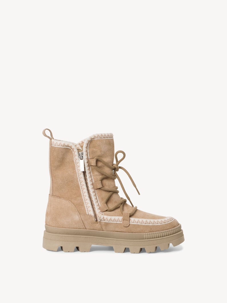 cuir chausson - beige doublure chaude 1-26863-41-400 acheter tamaris bottines en ligne
