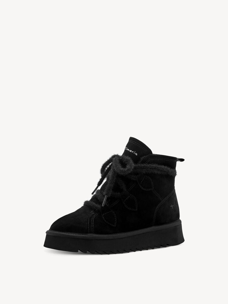 cuir chausson - noir doublure chaude 1-26924-45-001 acheter tamaris bottines en ligne