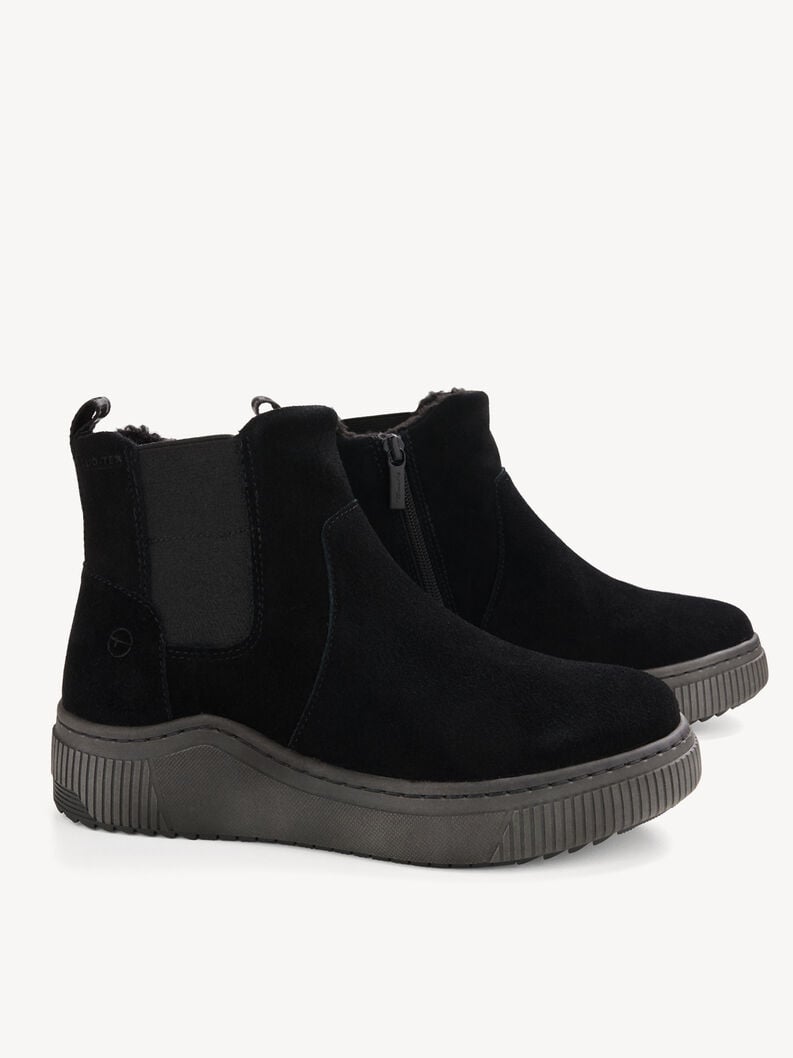 chausson - noir doublure chaude 8-86406-43-001 acheter tamaris bordée de larges bottes en ligne