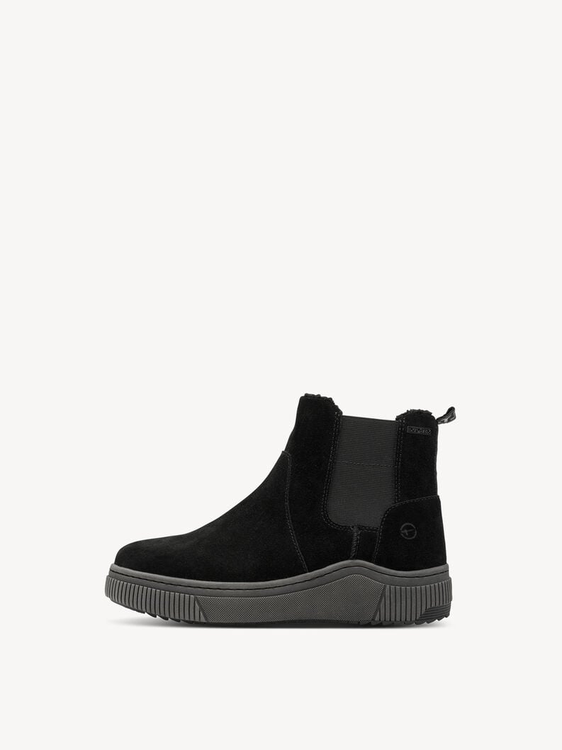 chausson - noir doublure chaude 8-86406-43-001 acheter tamaris bordée de larges bottes en ligne
