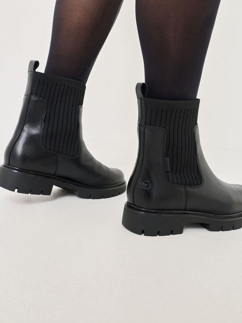 chelsea boot - noir doublure chaude 8-86417-45-001 acheter tamaris large bottines en ligne