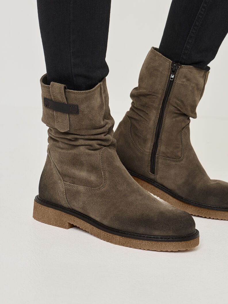 cuir chausson - vert 1-25810-45-771 acheter tamaris bottines en ligne
