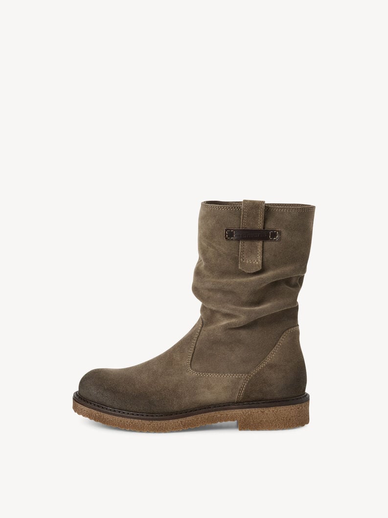cuir chausson - vert 1-25810-45-771 acheter tamaris bottines en ligne
