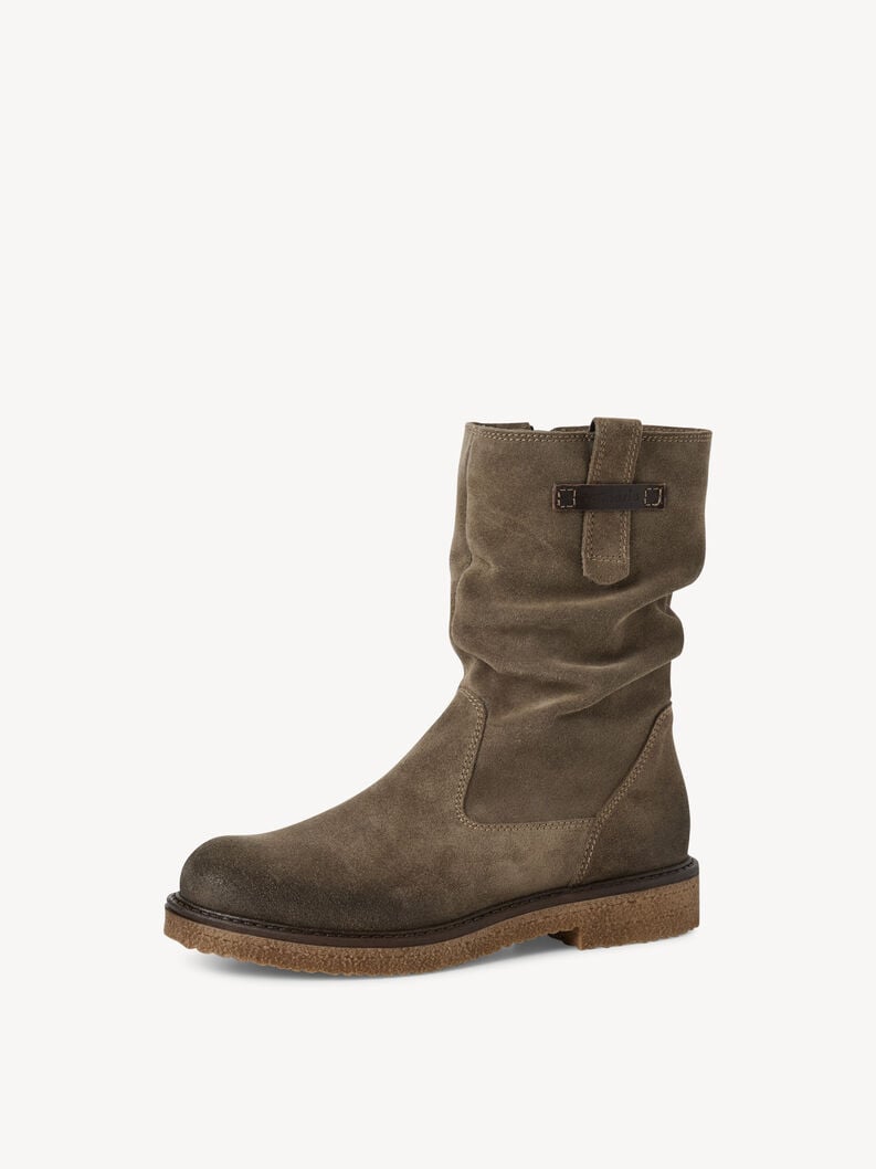 cuir chausson - vert 1-25810-45-771 acheter tamaris bottines en ligne