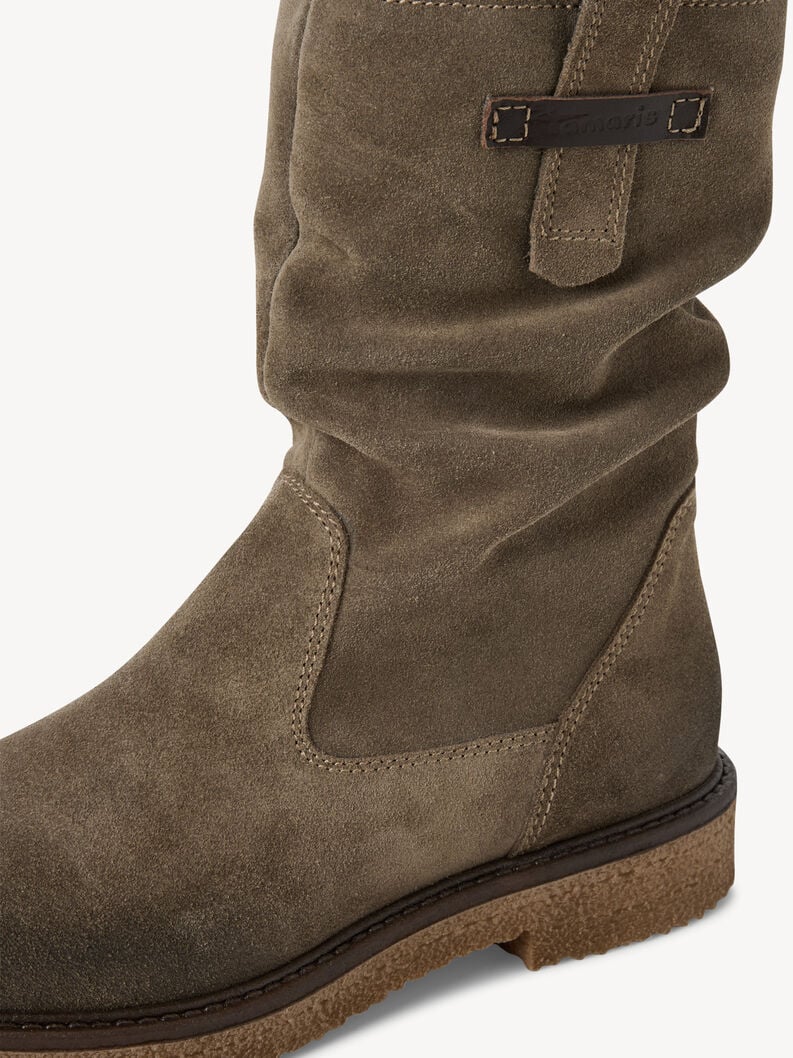 cuir chausson - vert 1-25810-45-771 acheter tamaris bottines en ligne