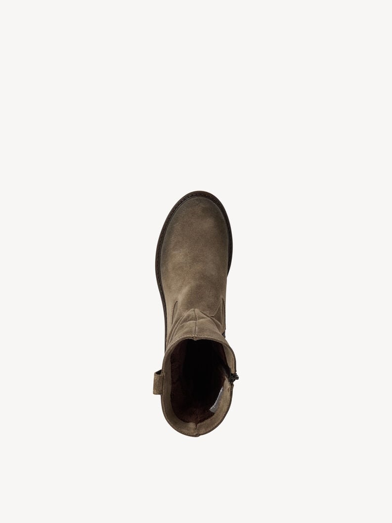 cuir chausson - vert 1-25810-45-771 acheter tamaris bottines en ligne