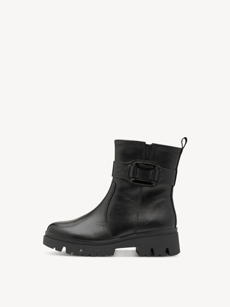 cuir chausson - noir 8-85411-45-022 acheter tamaris large bottines en ligne