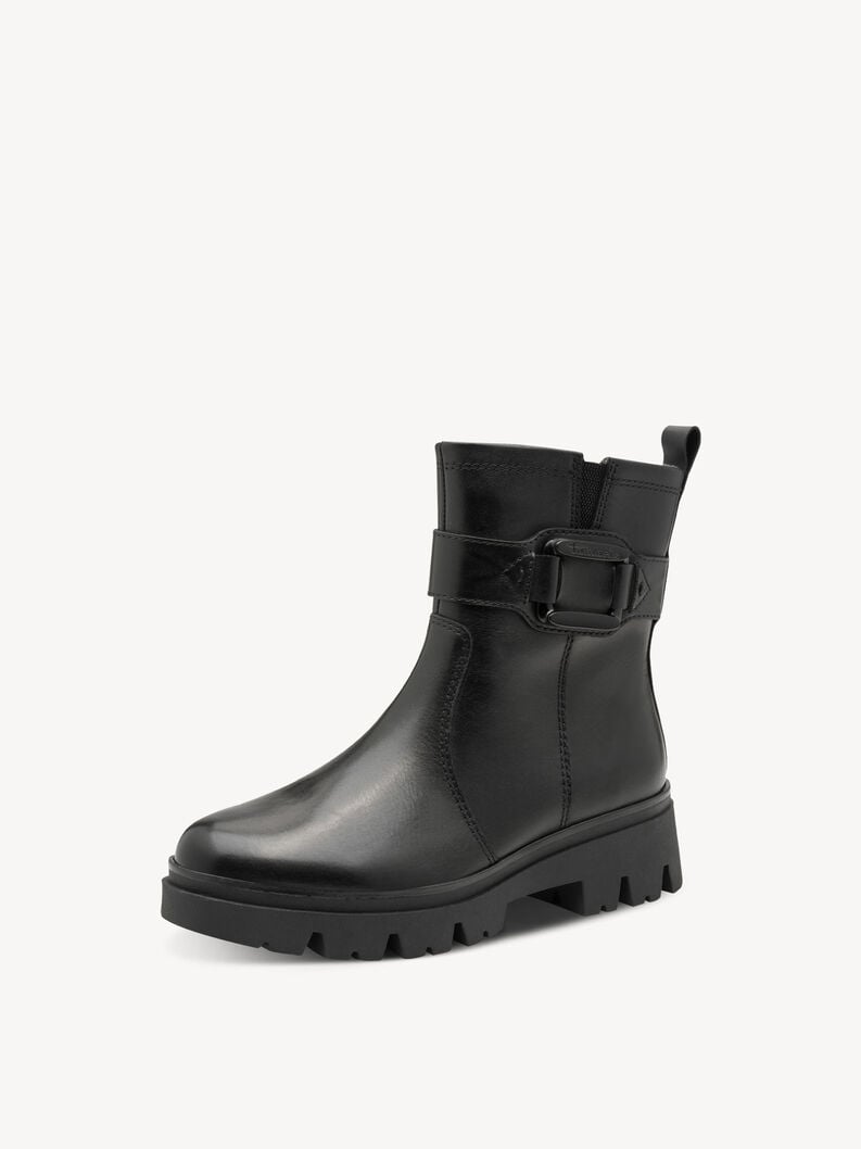 cuir chausson - noir 8-85411-45-022 acheter tamaris large bottines en ligne