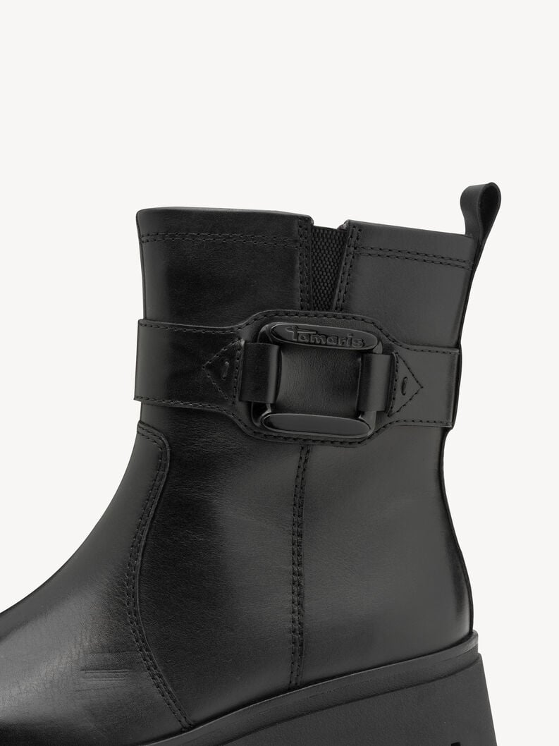 cuir chausson - noir 8-85411-45-022 acheter tamaris large bottines en ligne