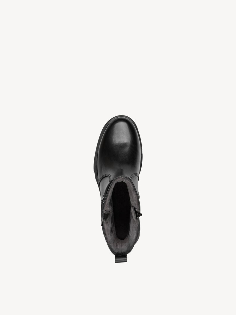 cuir chausson - noir 8-85411-45-022 acheter tamaris large bottines en ligne