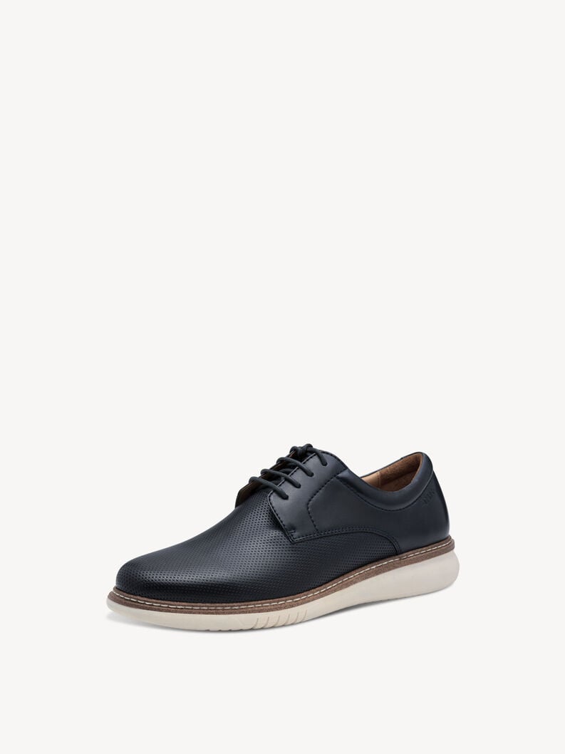 cuir low chaussures bleu 1-13201-44-805 acheter tamaris chaussures lacées en ligne