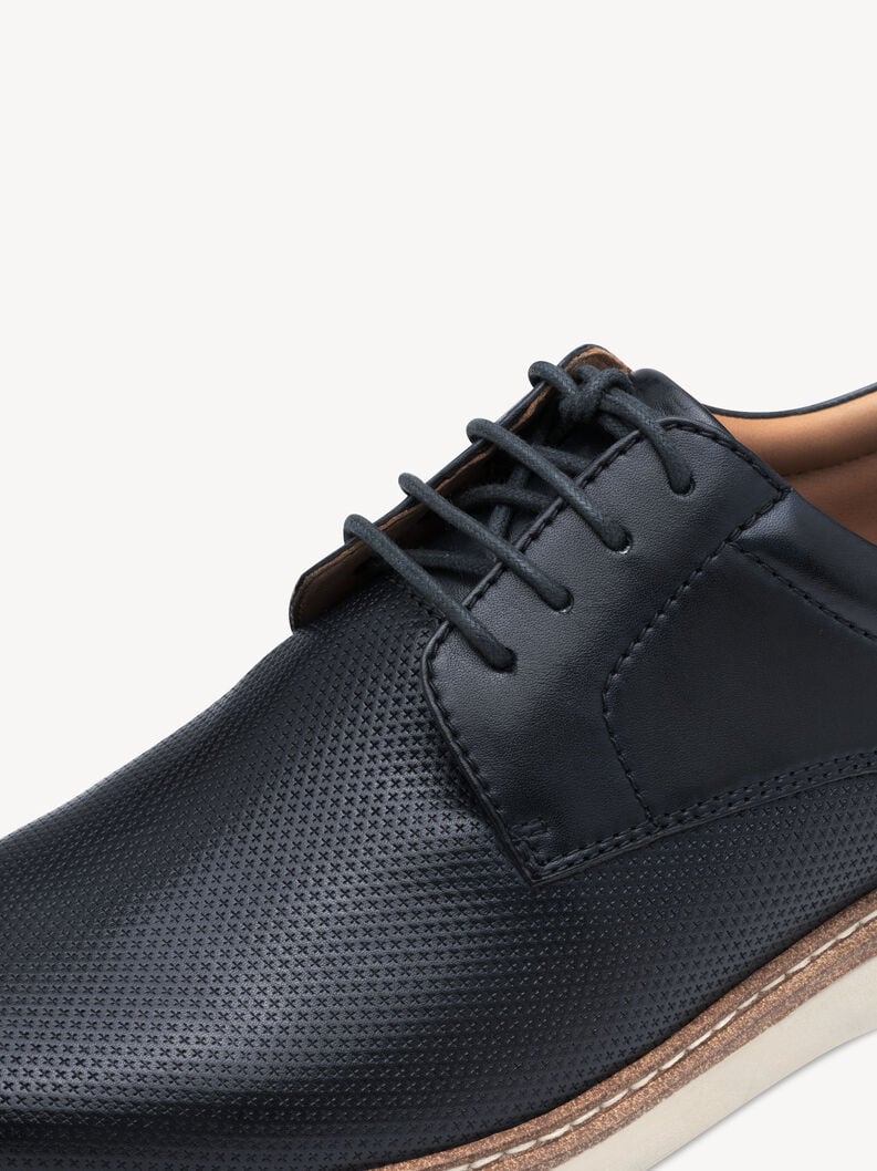 cuir low chaussures bleu 1-13201-44-805 acheter tamaris chaussures lacées en ligne