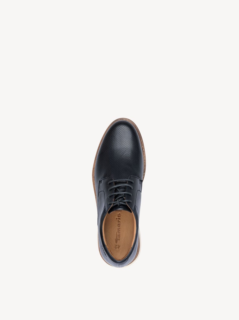 cuir low chaussures bleu 1-13201-44-805 acheter tamaris chaussures lacées en ligne