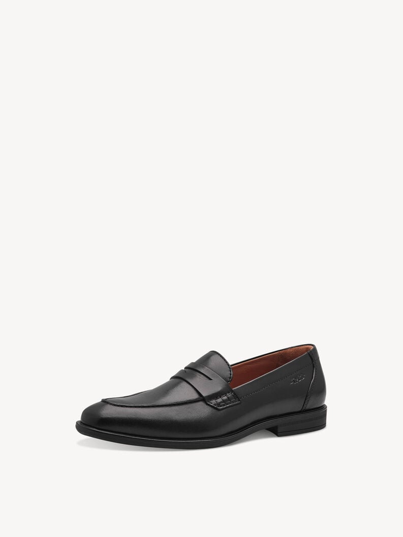 cuir-pantoufles - noir 1-14204-44-001 acheter tamaris chaussons en ligne
