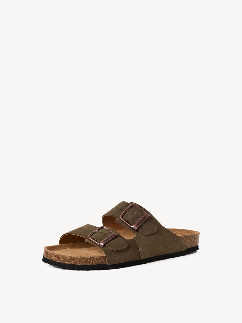 cuir mule - vert 1-17400-44-722 acheter tamaris mules en ligne
