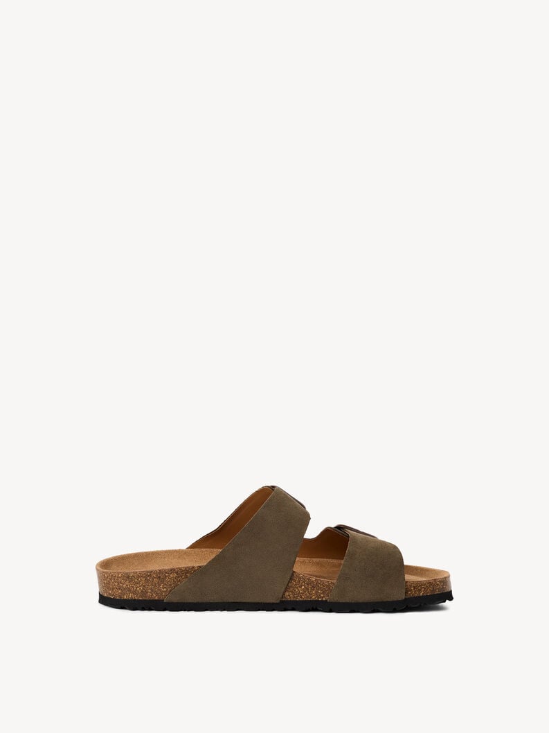cuir mule - vert 1-17400-44-722 acheter tamaris mules en ligne