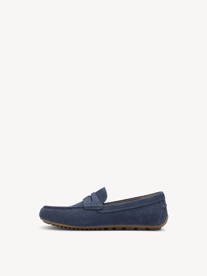 cuir pantoufle bleu 1-14600-44-802 acheter tamaris chaussons en ligne