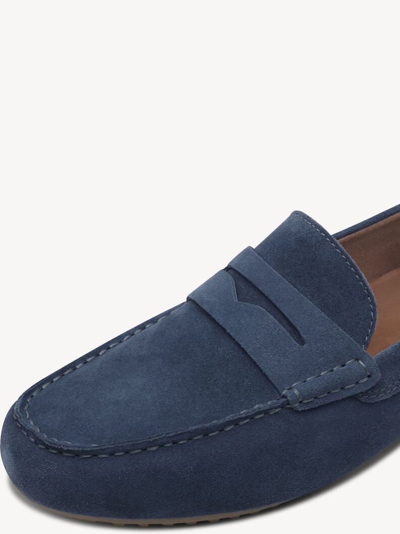 cuir pantoufle bleu 1-14600-44-802 acheter tamaris chaussons en ligne