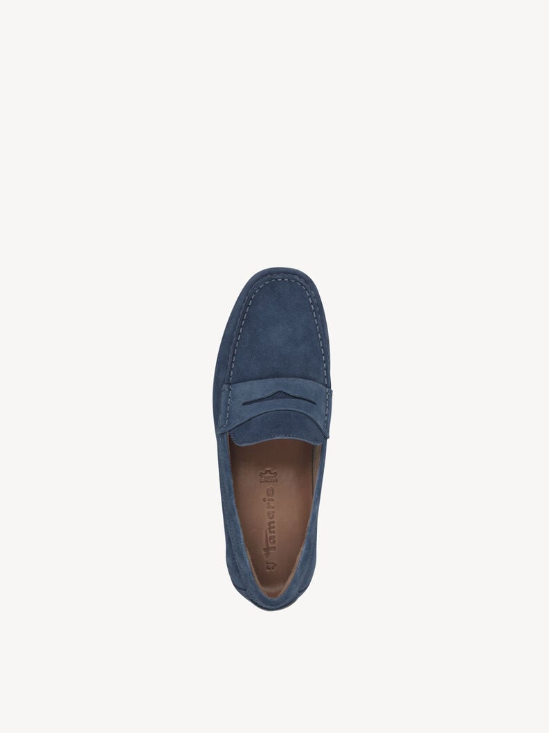 cuir pantoufle bleu 1-14600-44-802 acheter tamaris chaussons en ligne