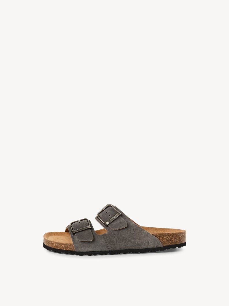 cuir de mulet gris 1-17400-44-214 acheter tamaris mules en ligne