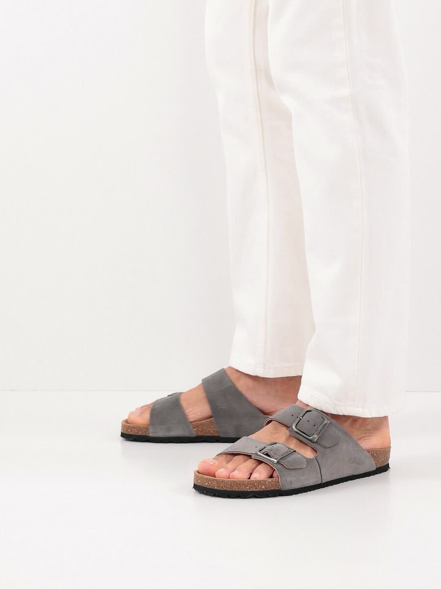 cuir de mulet gris 1-17400-44-214 acheter tamaris mules en ligne