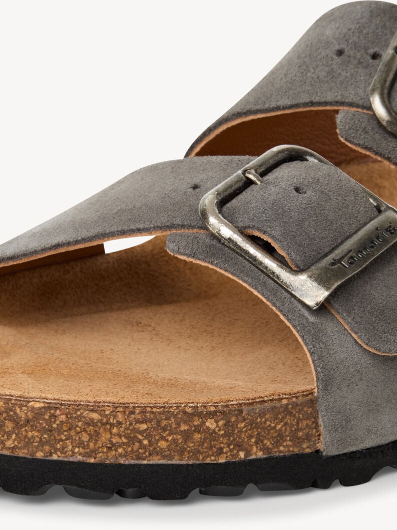 cuir de mulet gris 1-17400-44-214 acheter tamaris mules en ligne