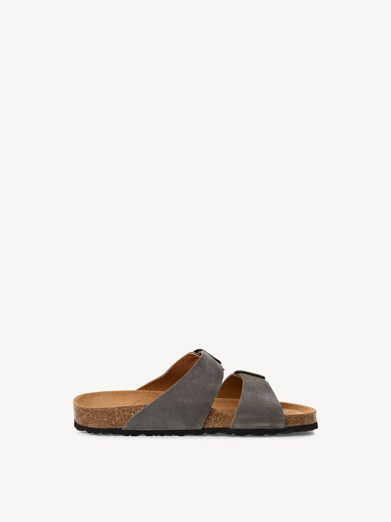 cuir de mulet gris 1-17400-44-214 acheter tamaris mules en ligne