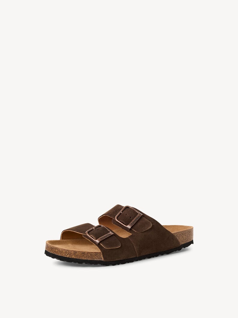 cuir de mule marron 1-17400-44-304 acheter tamaris mules en ligne
