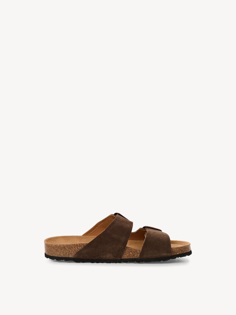 cuir de mule marron 1-17400-44-304 acheter tamaris mules en ligne