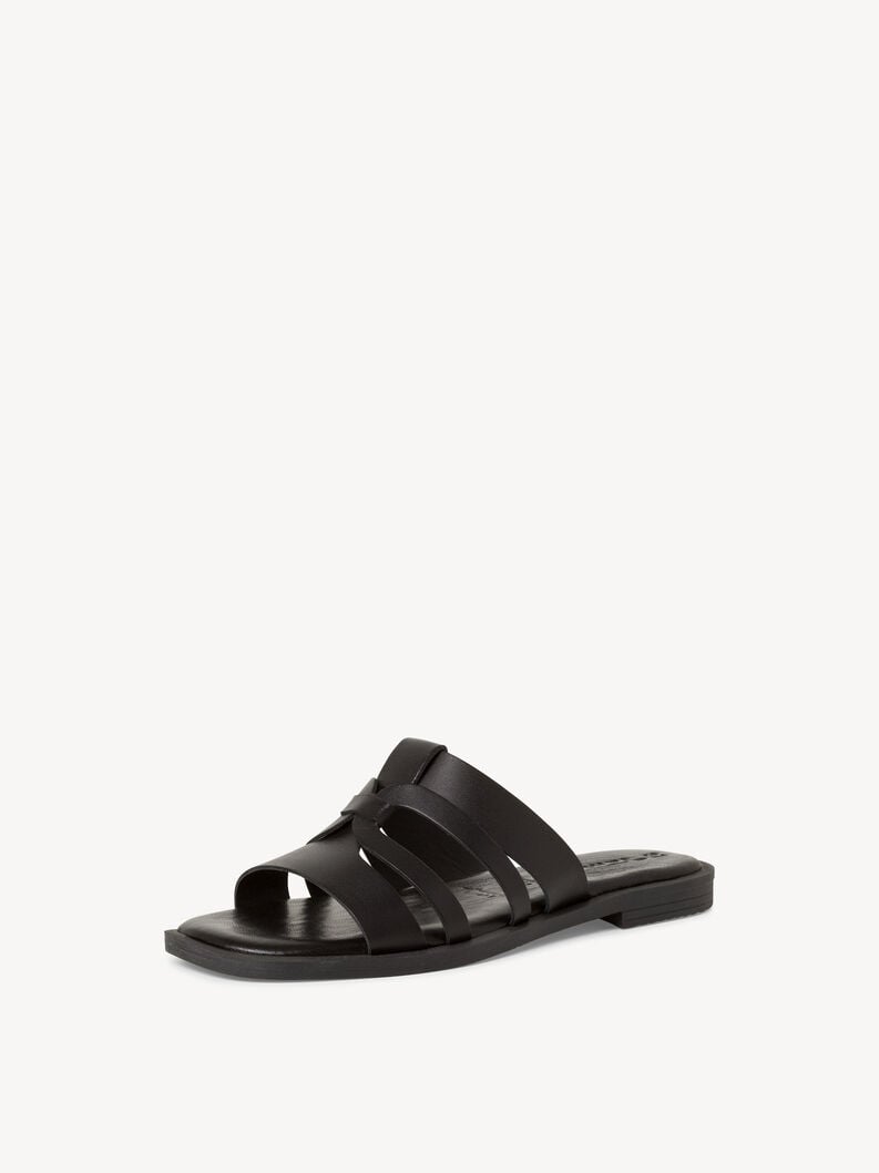 le cuir de la mule - noire 1-27103-42-001 acheter tamaris mules en ligne