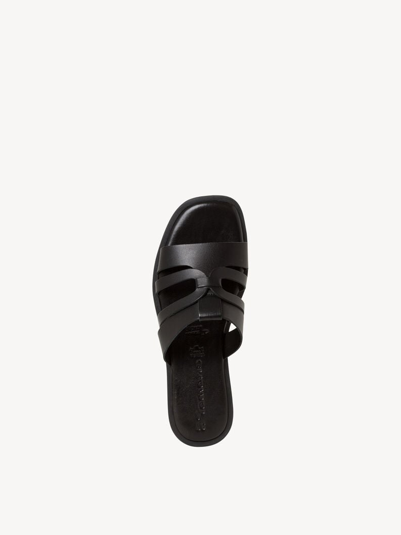 le cuir de la mule - noire 1-27103-42-001 acheter tamaris mules en ligne